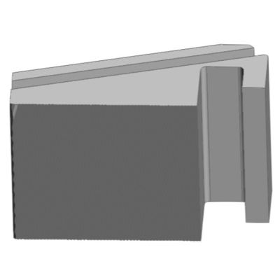 CNC-Fräsen von Stahl Pinza 005 E1 mit CNC-Bearbeitung und 88,0x56,0x39,0 mm