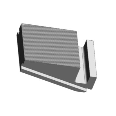 CNC-Fräsen von Stahl Pinza 005 E1 mit CNC-Bearbeitung und 88,0x56,0x39,0 mm