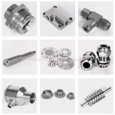Präzisions-CNC-Drehteile Aluminium Edelstahl Material ±0,005 mm Toleranz Bearbeitung