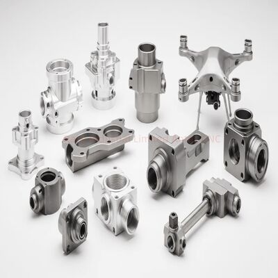 Präzisions-CNC-Bearbeitungsteile 0,03 Oberflächenrauheit Anodisierte Oberfläche Individuelle Größen Komponenten