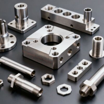 Härte nach dem Material Aluminiumlegierung CNC-Bearbeitungsteile Seriennummer FLC-1 Präzisionsmetallteile für Automatisierungsausrüstung